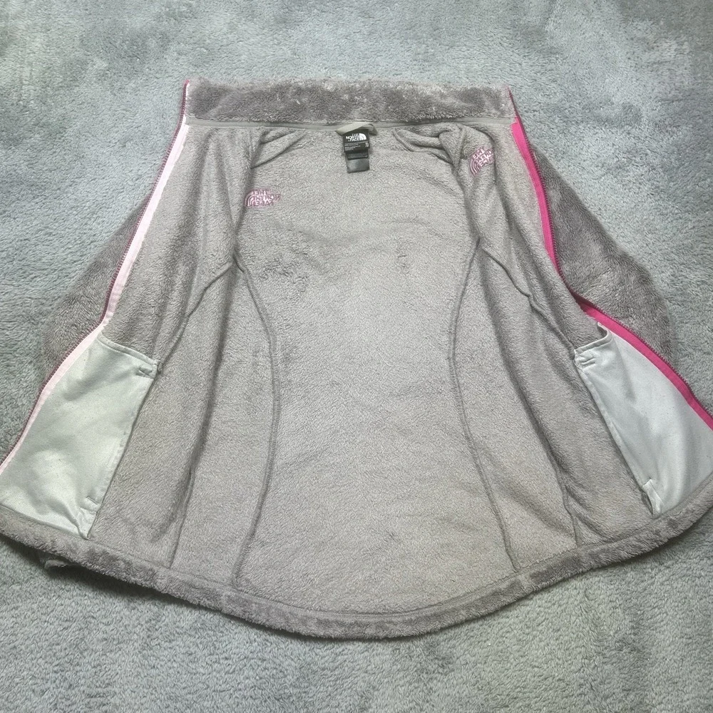 The North Face Jacket Girls XL (18) Grary Pink Osito Fleece Fuzzy Hiking Outdoor